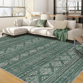 Nakagishi Boho 5x7 Area Rug Living Room Rugs Machine Washable Green | Soft by NakagishiAreaRug