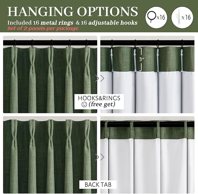 Extra Long 120 Inch Pinch Pleat Floor to Ceiling Curtains - Image 8