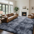 Mottled Grey 6x9 Area Rugs for Living Room, Fluffy Shag Rug Bedroom Carpet | by Yongyangjuxi