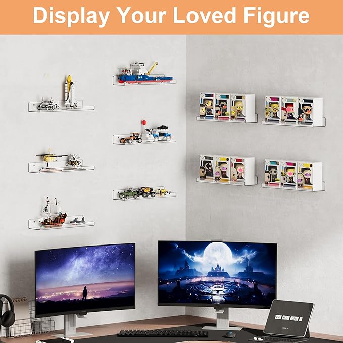 upsimples 8 Pcs 15" Acrylic Shelves - Image 6