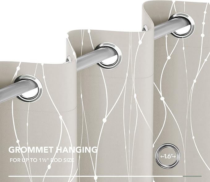 Deconovo Living Room Curtains 84 Inches Long, Thermal Insulated, Room Darkening - Image 7