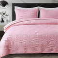 Whale Flotilla Soft Geometric King Quilt Set by WHALEFLOTILLA