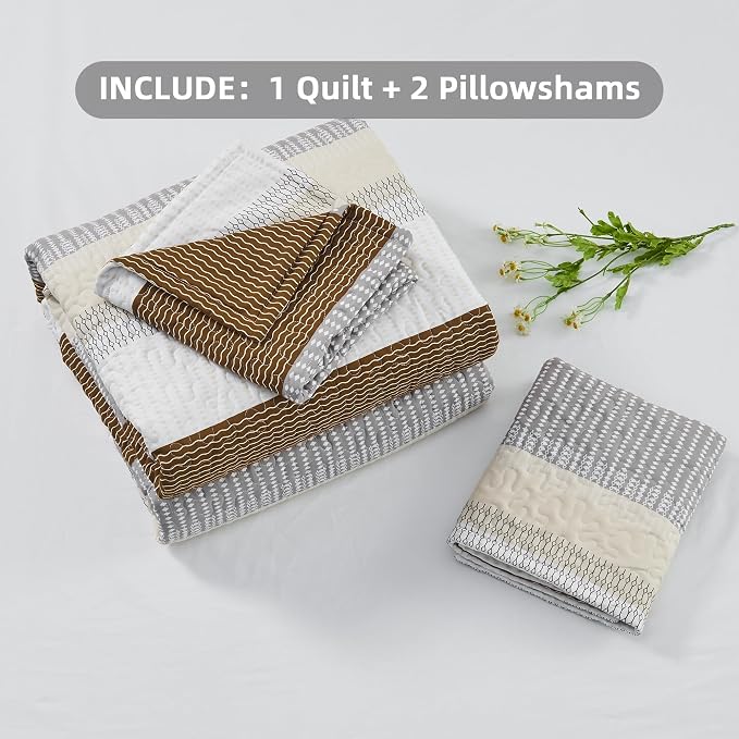 King Size Quilt Set Caramel - Image 6