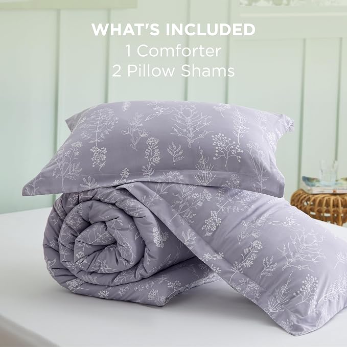 Bedsure Lavender King Comforter Set - Image 8