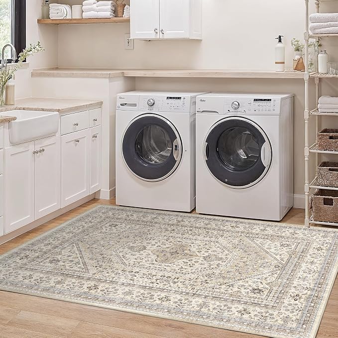 3x5 Washable Entryway Area Rug - Image 4