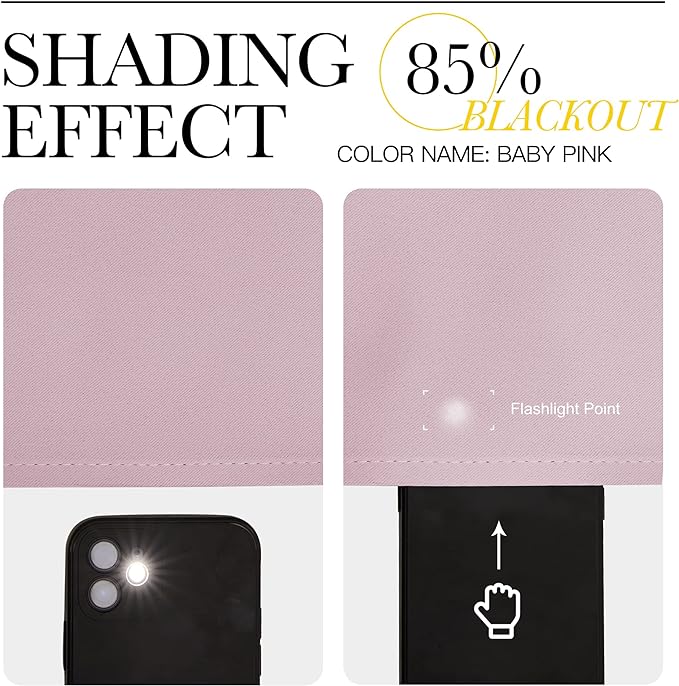 NICETOWN Blackout Pink Curtains - Image 9