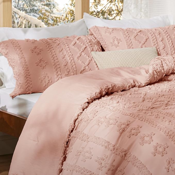 Bedsure Tufted Boho Comforter Set Queen Size - Image 6
