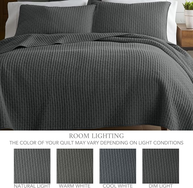 Levtex Home Cross Stitch Reversible Twin XL/Twin Quilt Set and 1 Pillow Sham - Image 4
