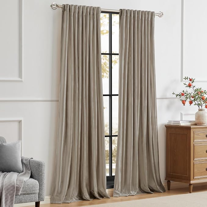 PRIMROSE Taupe Curtains 120 inch - Image 7