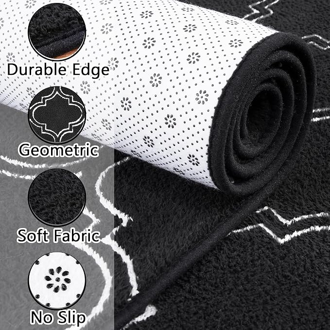 Chicrug 4x6 Shag Geometric Modern Area Rug - Image 2
