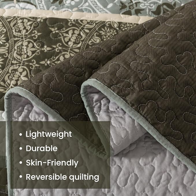 Etwel Lightweight King Size Quilt Set - Image 3