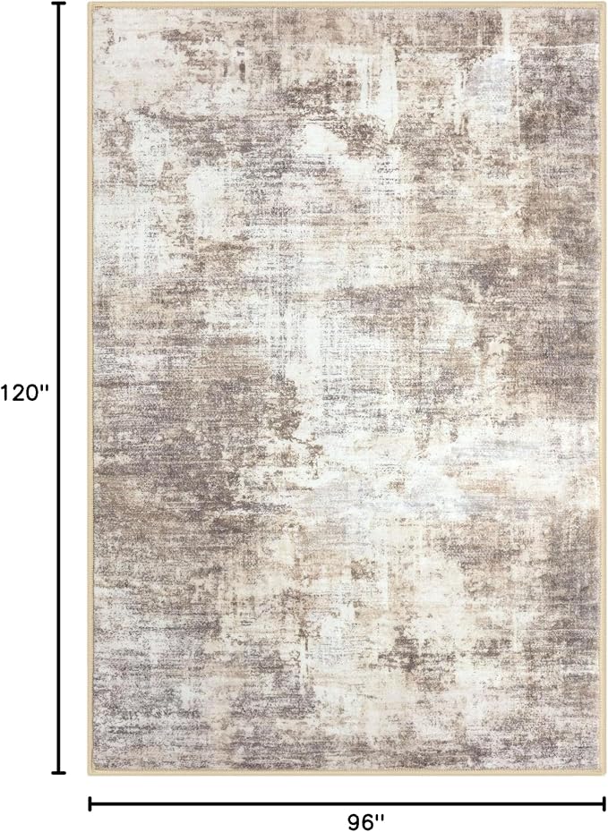 Abstract Area Rugs 8x10 Ft Washable Large Rugs - Image 2