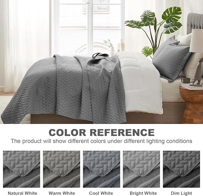 Hansleep Grey Quilt Queen Size - Image 6
