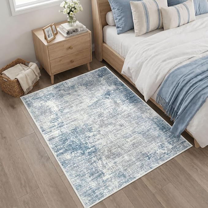 Abstract Area Rug 4x5 Ft Washable Rugs - Image 8