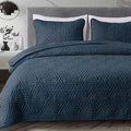 Whale Flotilla Soft Geometric King Quilt Set by WHALEFLOTILLA