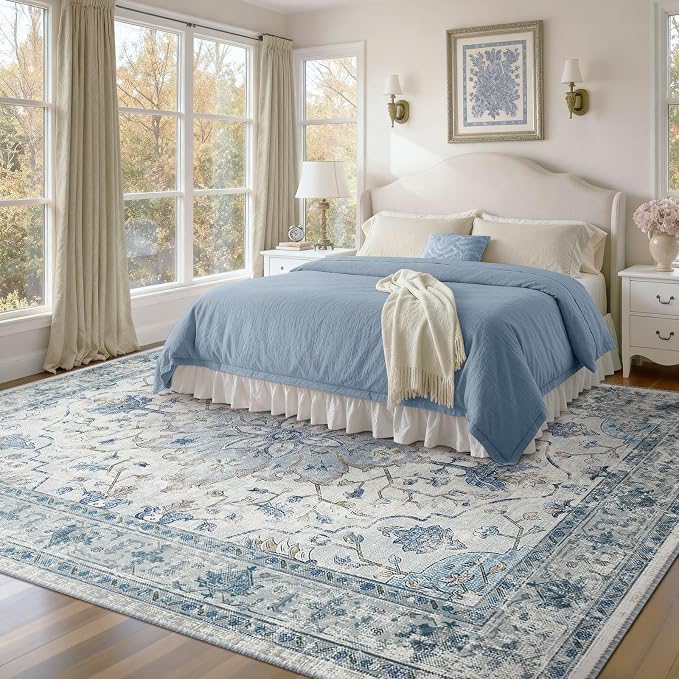 RELEANY Washable Area Rug, Large 10'x12', Water Repellent, Pet Friendly - Image 3