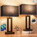 Seealle Nightstand Table Lamps for Bedrooms Set of 2 by SeealleLighting