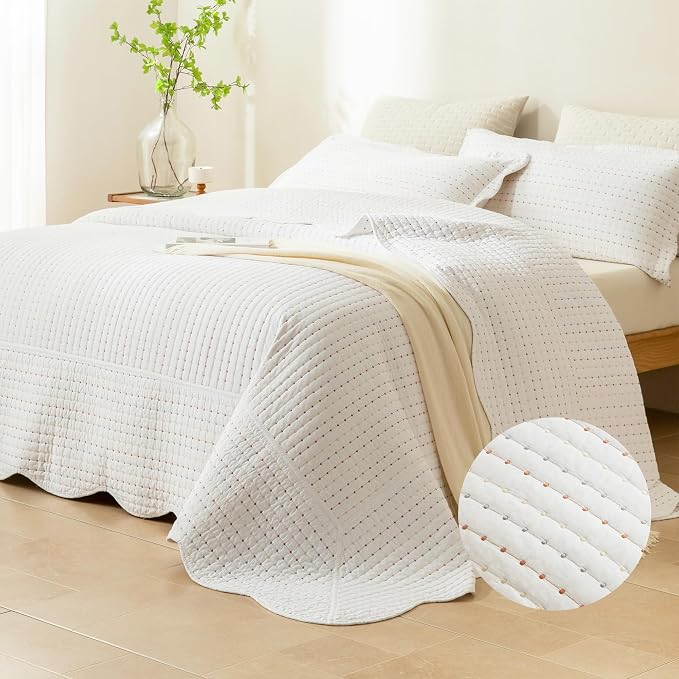 Lady Ann Oversized King Quilt 120x120, Lightweight & Soft Farmhouse Coverlet - Image 2