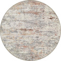 Round Area Rug Living Room: 6 ft Modern Washable Carpet Taupe | by FXRHLP
