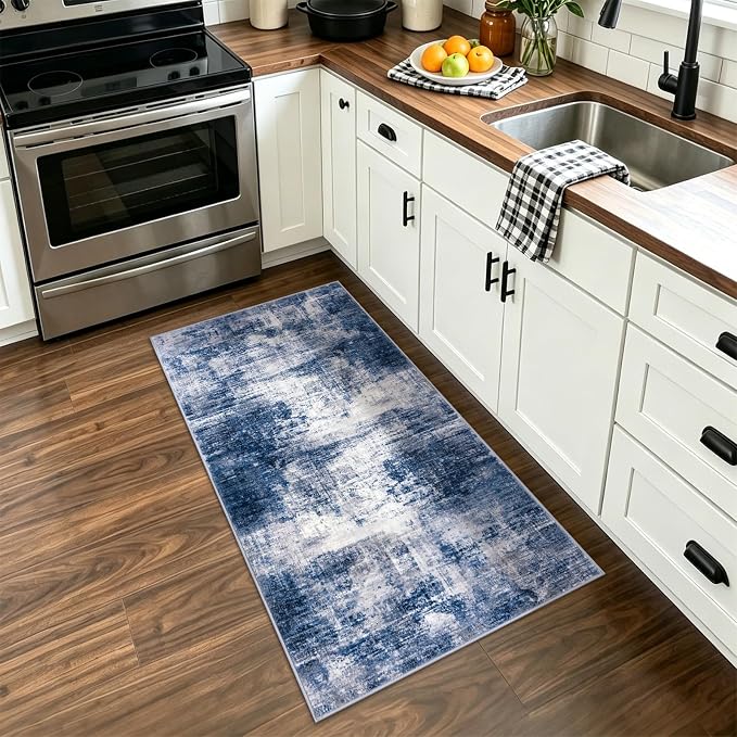 Abstract Runner Rug 2x4 Ft Entryway Rugs Washable Door Mat Indoor Entrance - Image 8