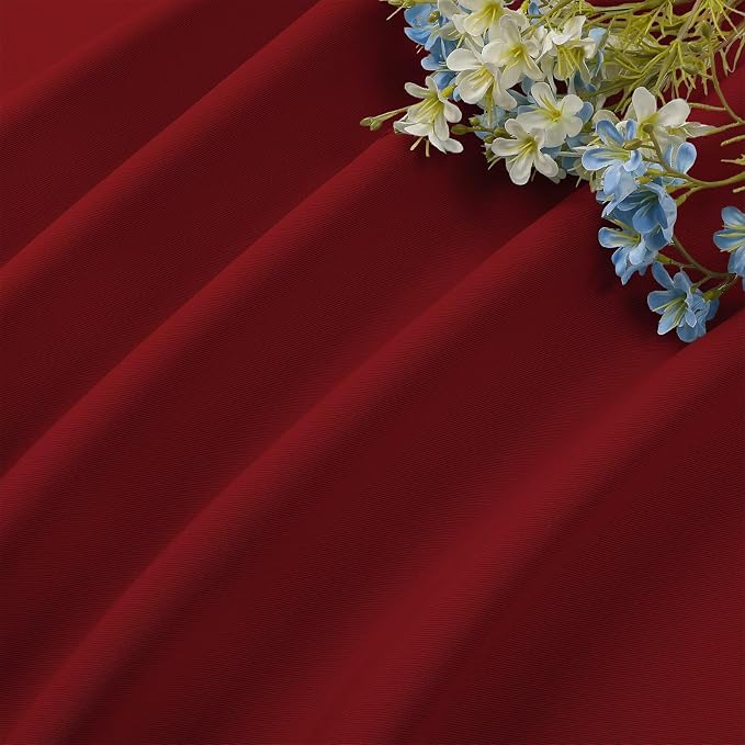 CUCRAF Red Blackout Curtains 84 inch Length 2 Panels Set, Rod Pocket Room - Image 7