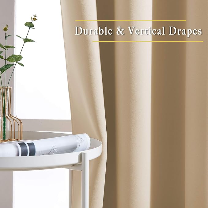 NICETOWN Blackout Draperies Curtains Panels - Image 4