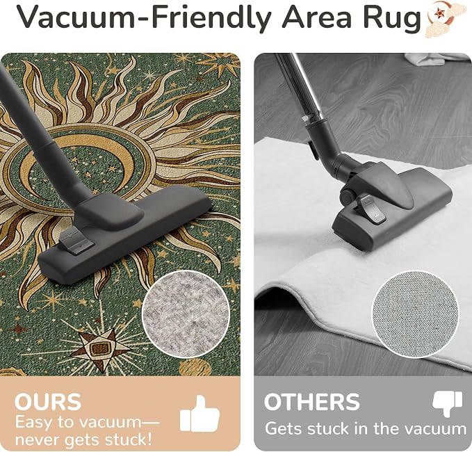 Vacuum-Friendly, 2x3 Washable Area Rug - Image 4