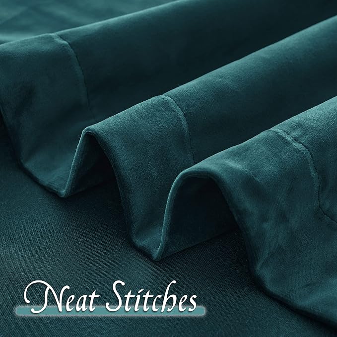 RYB HOME Velvet Room Darkening Curtains - Image 3