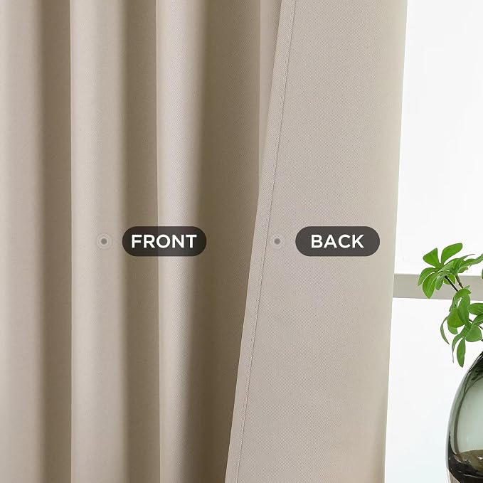 Joydeco Blackout Curtains 72 Inches Long 2 Panels Set, Thermal Insulated Long - Image 3