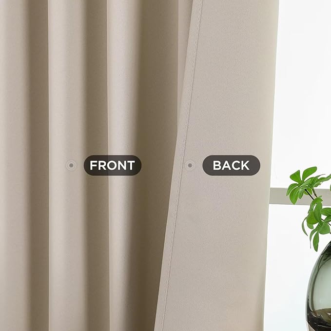 Joydeco Blackout Curtains 72 Inch Length 2 Panels Set, Thermal Insulated Long - Image 3