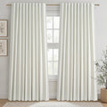 Cute Blackout Curtains 70 Inches Extra Wide Linen 96 Inch Length by QJMYDECO