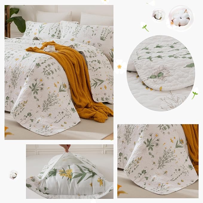 Lady Ann Oversized King Quilt 120x120, Cotton California King Size Quilted - Image 8