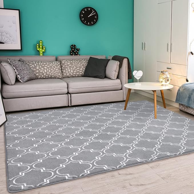 Chicrug 6x9 Shag Geometric Modern Area Rug - Image 3