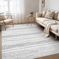 Nakagishi Boho 4x6 Area Rug Living Room Rugs Machine Washable Color Gray | Soft by NakagishiAreaRug