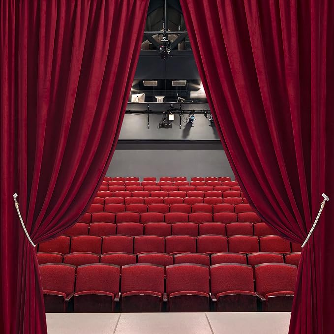 RYB HOME Velvet Curtains 108 inches Long, Extra Long High Ceiling Curtains | - Image 2