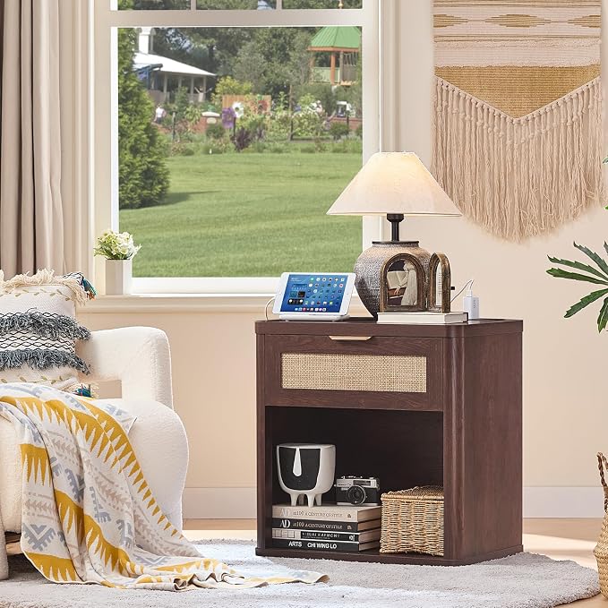 LEYAOYAO Rattan 23" Nightstands Set of 2 - Image 7