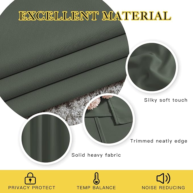 NICETOWN Living Room Window Curtain Drapes Extra Long & Wide - Image 4