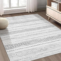 Nakagishi Boho 3x5 Area Rug Living Room Rugs Machine Washable Gray | Soft by NakagishiAreaRug