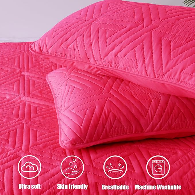 Whale Flotilla Soft Geometric Queen Quilt Set - Image 7