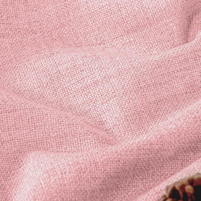 Baby Pink Blackout Curtains 45 Inch Length Each 38 Wide 2 Panels | Short - Image 4