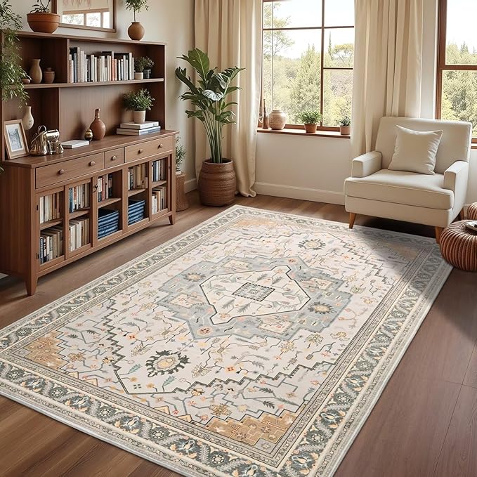 Macgace Washable Vintage Area Rug by Macgace