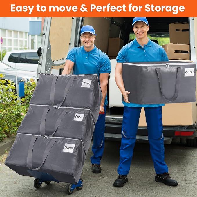 BlissTotes Large Moving Bags, Storage Bags, 76L-2 Pack | Moving Bags - Image 5