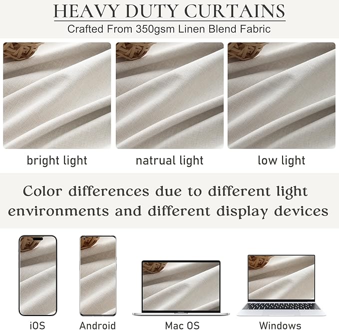 108 Inch Floor to Ceiling Blackout Curtains 70 Inches Wide - Image 8