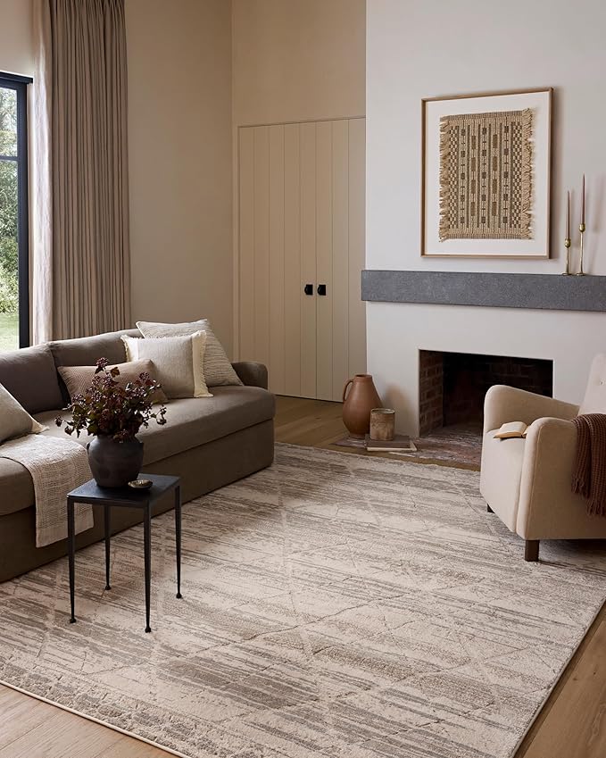 Loloi Amber Lewis Monty Collection MOT-02 Ivory/Natural 2'-7" x 4', .50" Pile by Unknown