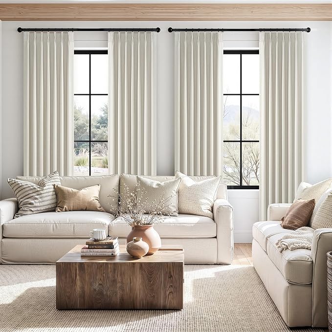Topfinel 96 Inches Long Pinch Pleated 100% Blackout Curtains, Thermal Insulated - Image 3