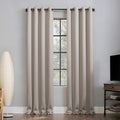 Sun Zero Nordic 2-pack Theater Grade Extreme Total Blackout Grommet Curtain by SunZero%E2%84%A2