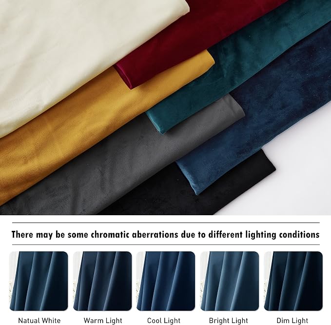 RYB HOME Velvet Curtains 84 inches - Image 7