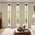 MIULEE Pinch Pleated 100% Blackout Curtains 40"x96" Long Cream 4 Panels Set | by MIULEE