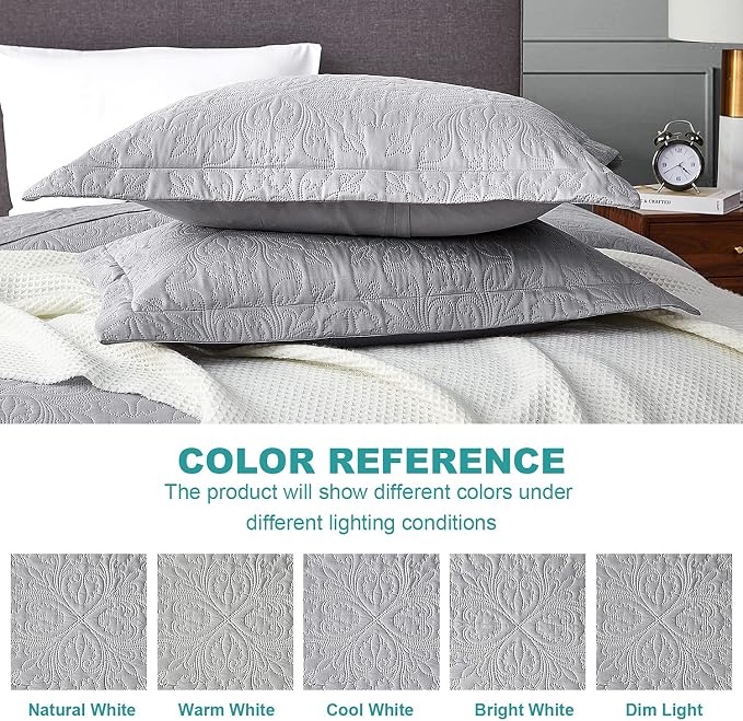 Hansleep Grey Quilt King Size - Image 6