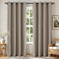 Joydeco Blackout Curtains 90 Inches Long 2 Panels Burg, Room Darkening Curtains by JOYDECO
